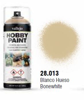 Vallejo Hobby Paint - Spray - Bonewhite 28013
